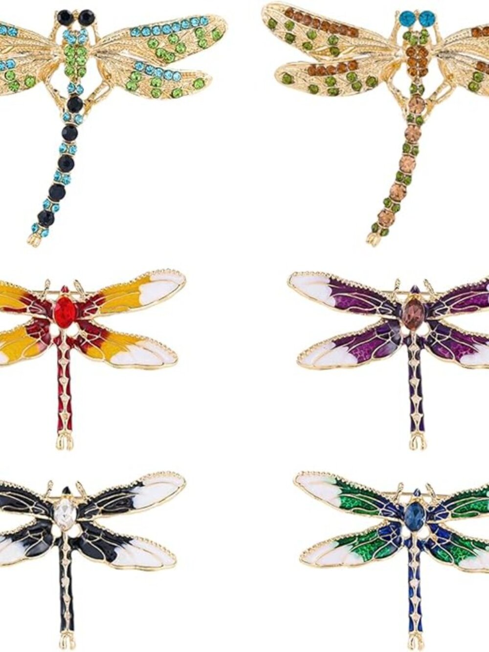 NWOT - Your Choice Of Dragonfly Brooch Pin and Free Display Case